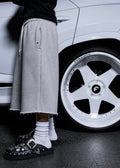 GREY EXTENDO SHORTS