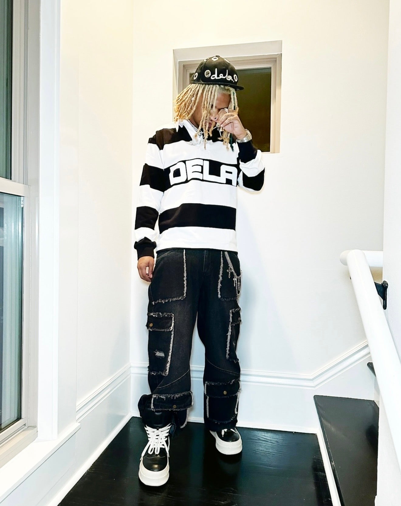 LINE IT UP POLO (Black)